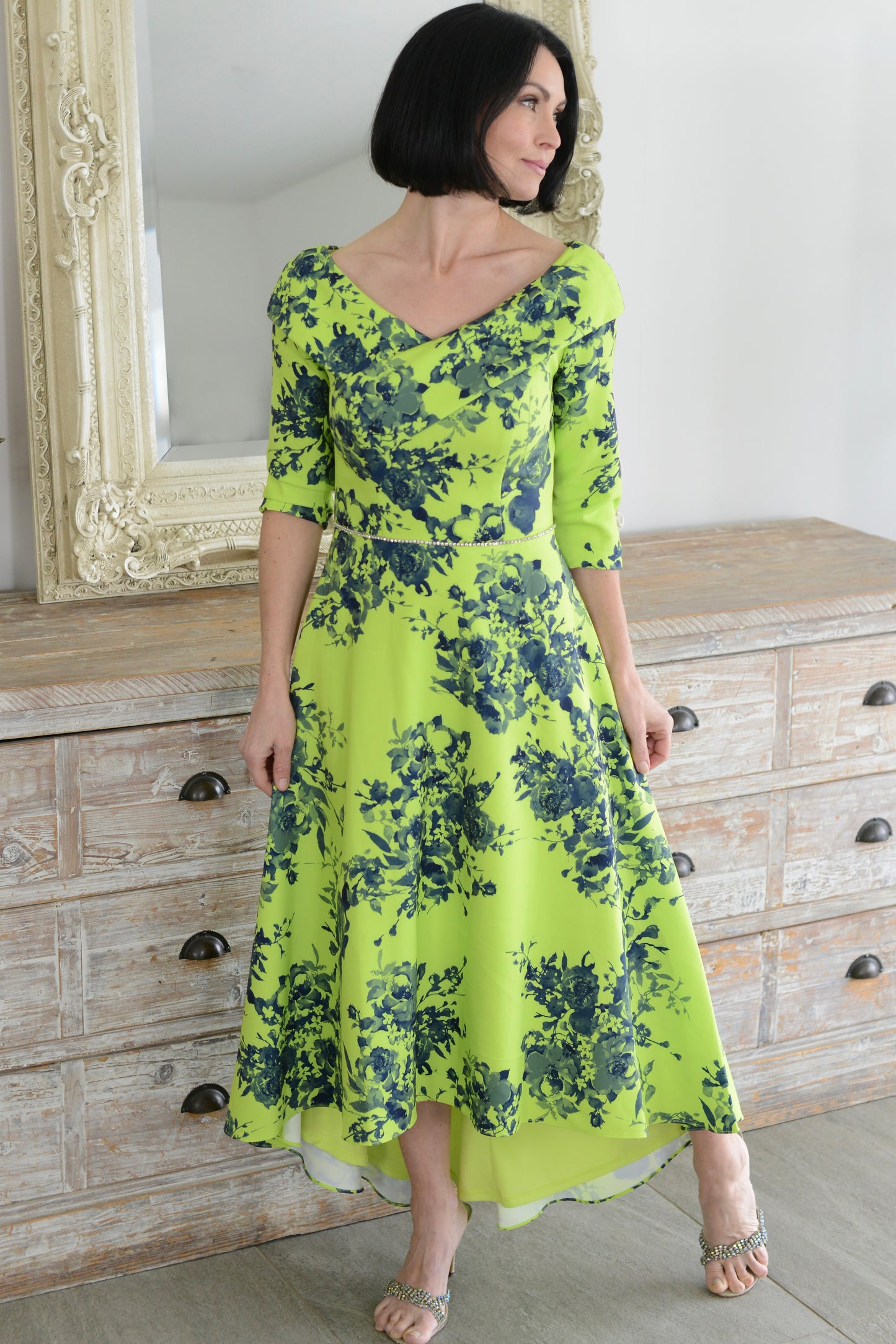 Veromia Occasions VO9192 Navy/Lime