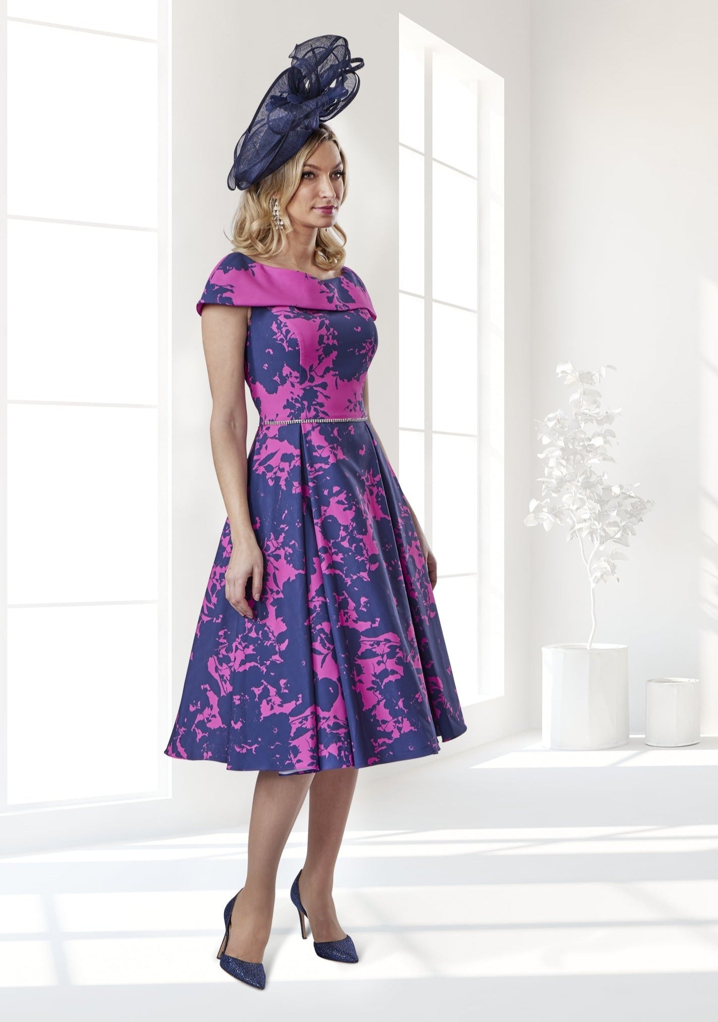 Veromia Occasions VO8124 Fuchsia/Navy`