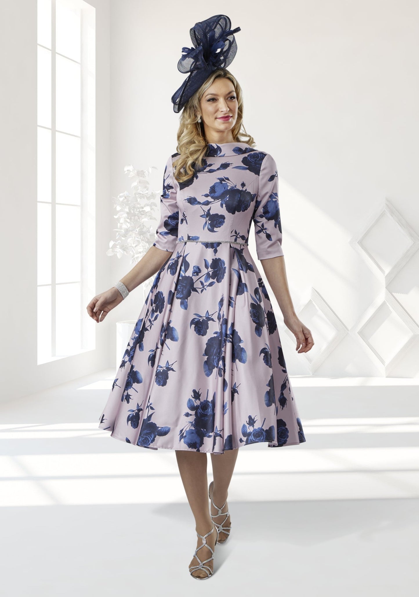 Veromia Occasions VO8144 Dusty Pink/Navy Wedding Guest Outfits Veromia Occasions VO8144 Dusty Pink/Navy Wedding Guest Outfits